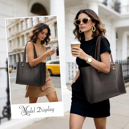 Bolso tote de cuero para mujer vintage miniatura 2