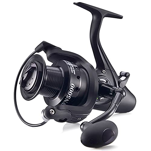 HNGM Carretes de Pesca Spinning Pesca Treol Light CNC CNC Paso de Aluminio 12 + 1BB Salera de Agua de Agua Carpa Pesca Spool 5000 6000 9000 (Spool Capacity : 9000 Series)