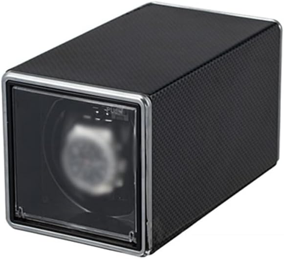 Caricatore automatico per lampadari Scatola carica orologi automatica per orologi Scatole per orologi Custodia antipolvere per orologi da uomo e da donna Organizzatore di orologi (Colore: Nero1) (Nero3) Lampadario