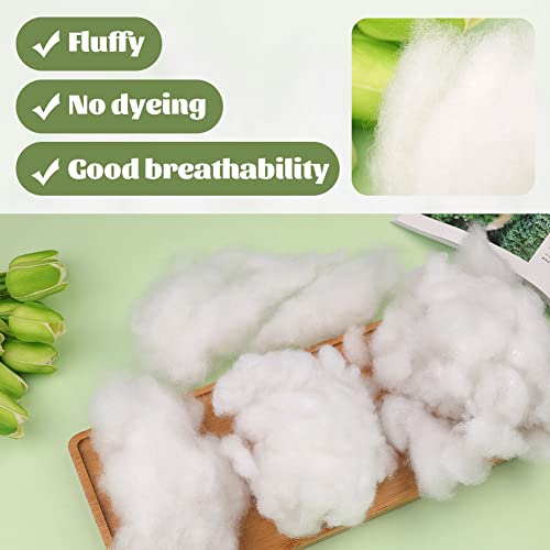 Image of BUTUZE Polyester Fiber, Clouds for Room Ceiling, Cotton Clouds, 400g /14oz - Fake Snow Decoration, Artificial Snow, Cloud Decor, Polyfill Stuffing Fiber Fill