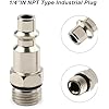Fixsmith Air Hose Connector- 3pc Swivel Dual Air Coupler Kit, 2 Way Air Hose Splitter,1/4 In NPT,Compressor Swivel 360 Degrees MSW-05 - View #13