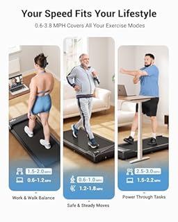 THERUN Walking Pad with Longer Running Belt, Portable Mini Treadmills for Home/Office, Walking Pad Treadmill 2.5HP, Walking Jogging Machine with 300 lbs Weight Capacity Remote Control LED Display