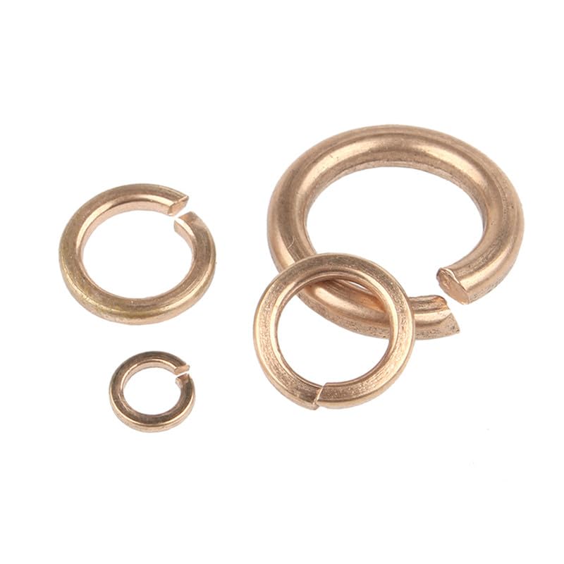 MOOPW Copper Spring Washers Openings Flat Washers Bronze Gasket Corrosion Resistant Meson for Machinery Construction