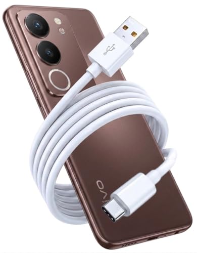 Image of 66W Flash Charging USB to Type-C Cable for Vivo Y20, Y20i, Y20G, Y30, Y31, Y33s, Y51, Y52, Y53 | V17, V19, V20, V21, V23, S1, S1 Pro | Fast Charge & Data Sync| Original Fast Charging