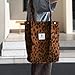 Husalsea Bolso Tote en Tela de Leopardo para Mujer Imagen de Husalsea Bolso Tote en Tela de Leopardo para Mujer