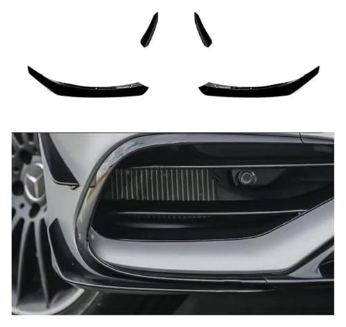 Spoiler avant Benz CLA C117 noir brillant au style AMG affirmé