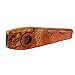 Wooden Kazoo Flute, Maple Wood Flute Musical Wind Instrument with Diaphragm for Mouth Music Playing Performance