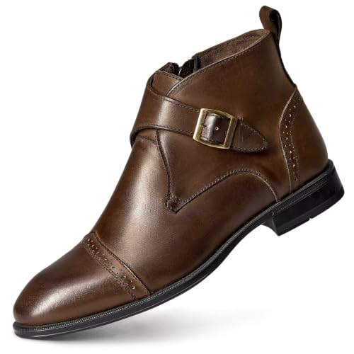 Image of Arkbird Men's Dress Boots Genuine Leather Ankle Boot for Men Classic Casual Oxford Style Footwear