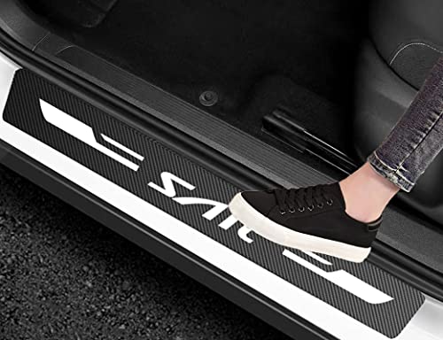 MYLLAR Car Door Sill Protector, for Sail Car Door Edge Guards, Car Door Sill Scuff Plate Cover, Car Door Edge Protector, 4Pcs Decorative Car Door Protector Sticker,Car accessories