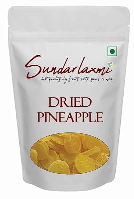 SundarLaxmi Dried Pineapple Slice | Dried Fruit Chunks & Tangy Sweet Treats |Healthy snack - 1kg