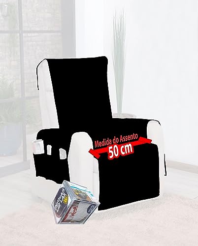 Protetor Para Poltrona De Amamentação Com Porta Objeto (Cáqui)