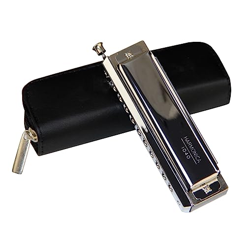 PacuM Harmonica par instrument Key Harmonica Harmonica chromatique C Key W 10 trous 40 tons Harmonica - Les Beatles, Paul McCartney, John Lennon, RIngo Starr, George Harrison PacuM Harmonica par instrument Key Harmonica Harmonica chromatique C Key W 10 trous 40 tons Harmonica – Image 3