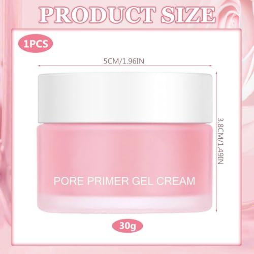 Pore Primer Gel Cream,Invisible Pores Face Primer,Pore Base Gel Cream,Face Makeup Primer Cream,Face Primer,Matte Pore Invisible Face Primer,Maquillaje Hidratante y Control de Aceite,30g - imagen 2