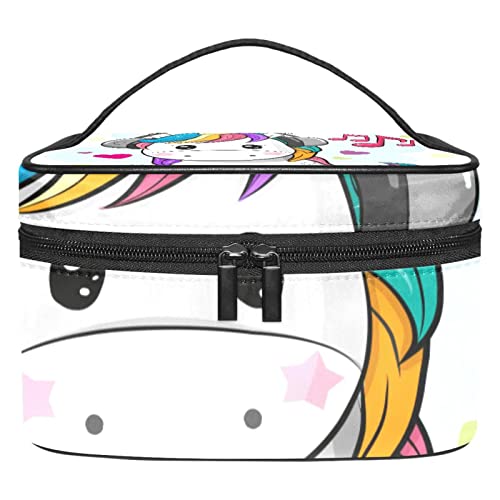 Trousse de maquillage licorne rose trousse de toilette voyage femme originale