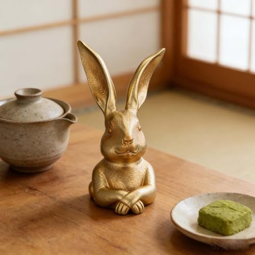 Décoration intérieure lapin de Pâques statuette chic