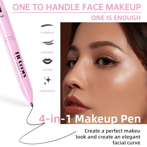 HOSAILY 4 en 1 Lápiz de Maquillaje Multifunción miniatura 2