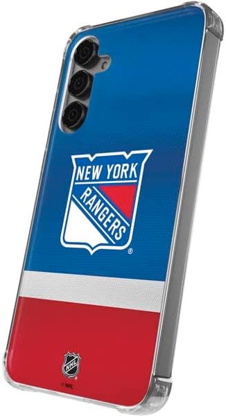 Skinit Clear Phone Case Compatible with Galaxy S24 Plus - Officially Licensed NHL New York Rangers Jersey Design
