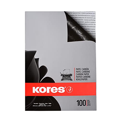 Kores Kohlepapier, DIN A4, schwarz, Inhalt: 100