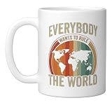 Everybody wants to rule the world vintage Ceramic Mug, White