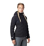 Mountain Hardwear Super/DS Hooded Women’s Insulated Jacket for Hiking, Camping, Climbing and Everyday - Black - Medium