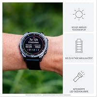 Garmin Fenix 9, 51 mm, GPS-Multisport-Smartwatch, Kieselgrau/Titan – Ansicht 3