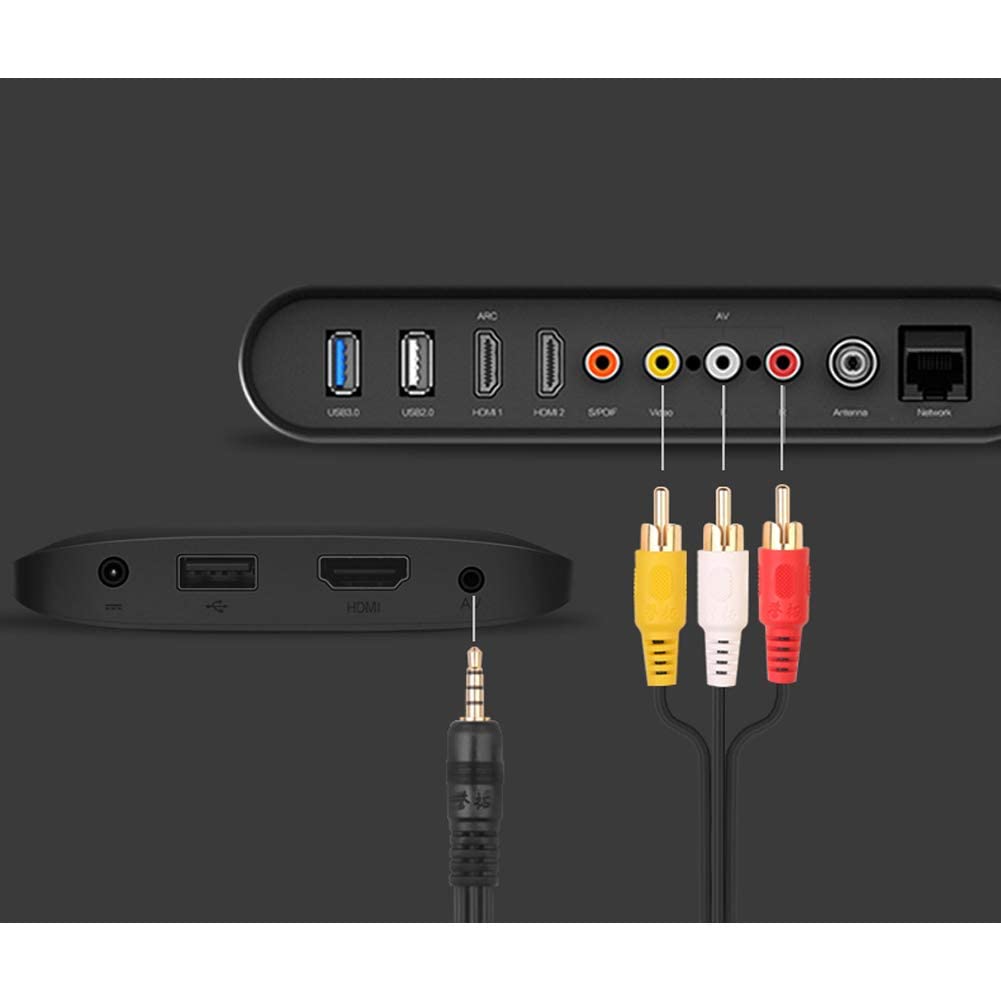 3.5mm To 3RCA AV A/V TV Video Cable Cord For Samsung Video Camera Camcorder_sx E - Foto 7
