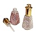 Bestbling Bling Rhinestone 40ml Glass Pump Dispensing Bottle - High-End Cosmetic Bottle Container for Lotion, Serum, and Essential Oils - Luxury Empty Bottle for Beauty Products (Silver)