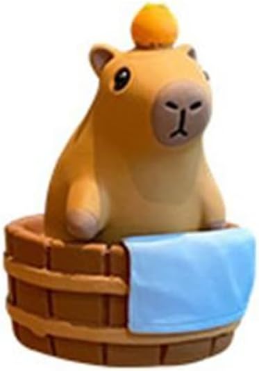 Desktop Decorations Cartoon Resin Cartoon Figure Model Capybara Model Figure Capybara Resin Ornaments(2)