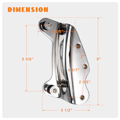 Eumti Kit de ferragens de ancoragem de 4 pontos para Harley Touring 2009-2013, pacote de viagem de l