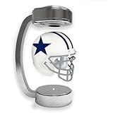 Pegasus Sports NFL Dallas Cowboys Mini Throwback Hover Helmet, Team Color and Silver Stand