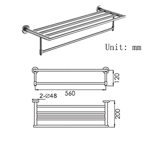 Support de rangement en acier brossé de qualité supérieure - 3