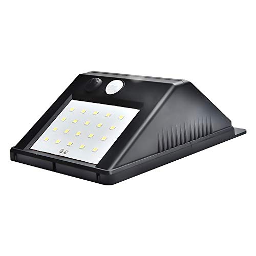 Luces solares de montaje en pared con sensor de movimiento separado y farol impermeable