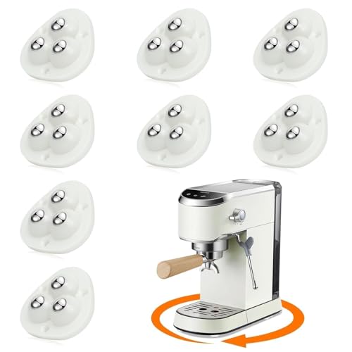TRVL FIELDER Self Adhesive Caster Wheels Appliance Slider Rollers 8 Pcs