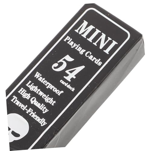 FRCOLOR Skull wasserdichte Spielkarten Schwarze PVC Pokerkarten für Erwachsene Kreative Skull Spielkarten für Partys Familienfeiern und Gesellschaftsspiele Langlebig und Wasserfest – Bild 4