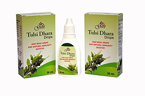 GEET Tulsi Drops Natural Immunity Booster 30 ML Pack - Certified 5 Different Types of Rare Tulsi, Holy Basil Drops 'Pack of 2'