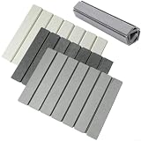 Caswynlife Tapis de séchage pliable en terre de diatomée, super absorbant, tapis de comptoir de cuisine, 40 x 30 cm, serviette à séchage rapide pour tasses et ustensiles (gris foncé)