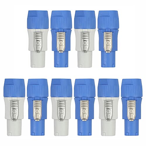 Set 10 PowerCON Tipo A NAC3FCA+ NAC3MPA-1 Adaptador de Panel miniatura 1