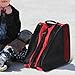 Zxpjkyu Skate Carrier Bag for Roller and Ice Skates with Ample Storage, red