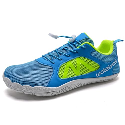Image of WateLves Barefoot Water Shoes for Women Men Wide Toe Quick-Dry Lightweight Mesh Breathable Aqua Shoes for Beach Swim Yoga Exercise Surf Pool Boat