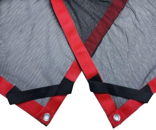 20'x20' 6x6m Black Double Net Scrims with Three Seams/Overhead Butterfly