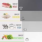 Fotouzy Plastic Cutting Boards with Food Icons, Set of 4, Flexible Cutting Mats with Hole, BPA-Free, Non-Slip and Dishwasher Safe, Modern Neutral Colors - Image 4