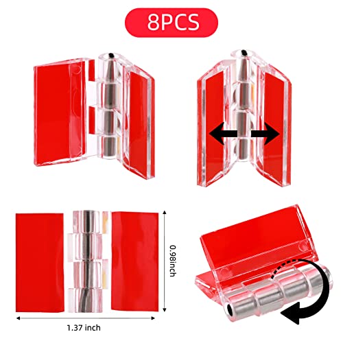 Ouligay 8 cerniere in acrilico, cerniere in