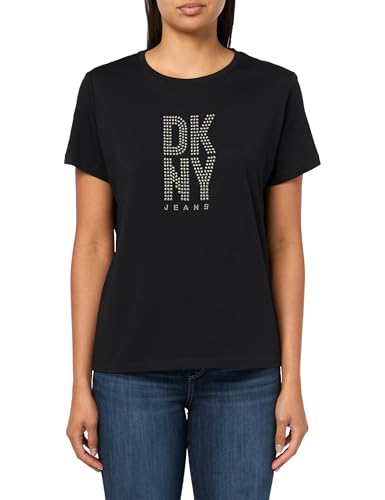 Image of DKNY Women's Short Sleeve V-Neck Mesh Ruched Knit Top