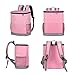 hatleues Insulated Cooler Backpack,Double Deck Leakproof Large Cooler Bag,Insulated Backpack Cooler Lunch Cooler for Picnic, Camping, & Lunch Pink