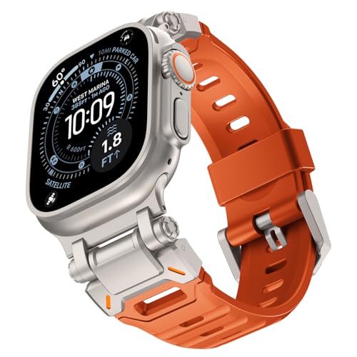 �t�b�f�S�����v�o���h �ɑΉ�Apple Watch 49mm 46mm 45mm 44mm�A����FKM�S���x���g�K��iWatch Series 11�A10/9/8/7/6/5/Ultra3 2 1/SE3 2 1�A���߉\ �A�b�v���E�H�b�` �x���g�A�N�C