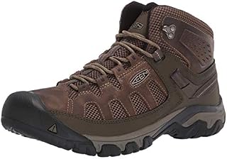 KEEN Men's Targhee Vent MID Hiking Boot, Olivia/Bungee Cord, 7 M US