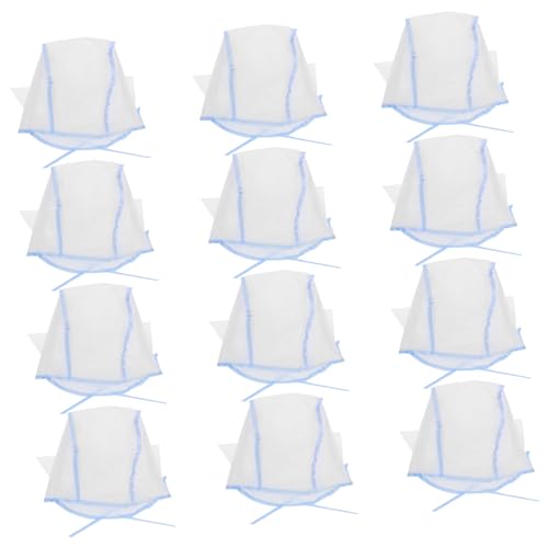 Baluue Hair Coloring Cap Straps 12pcs Disposable Hair Dyeing Caps Protective Features for Barber Shops