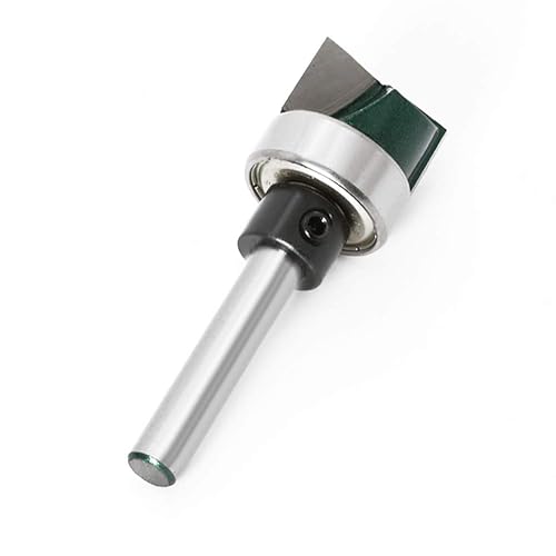 Miniatura 6 de Yakamoz 1/4 Inch Shank Flush Trim Plunge Template Router Bit with Ball Bearing Hinge Mortising Router Bit Cutter Woodworking Tool, 3/4" Cutting