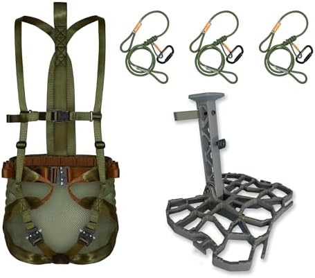XOP Complete Tree Saddle Hunting System - Includes Aluminum Tree Saddle Platform, Mondo Saddle Harness and Carrying Bag (Edge + Mondo)