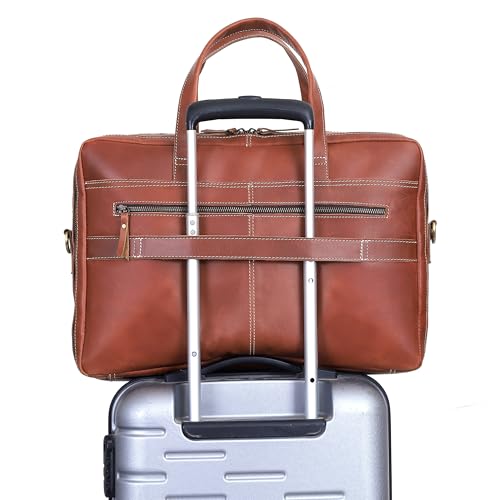 18 Inch Full Grain Leather Briefcase